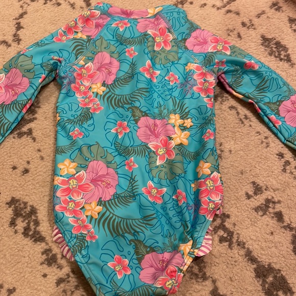 Ruffle Butts Rash Guard Swimsuit - Picture 3 of 3